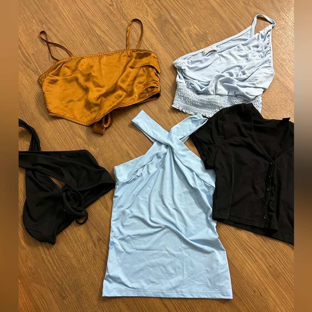 Five Forever 21, Urban Outfitters, and SHEIN tops